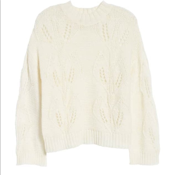 Bishop and Young cream botanical knit sweater - Picture 2 of 6